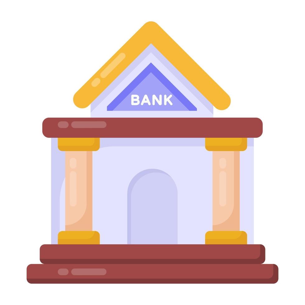 bank en bewaarplaats vector