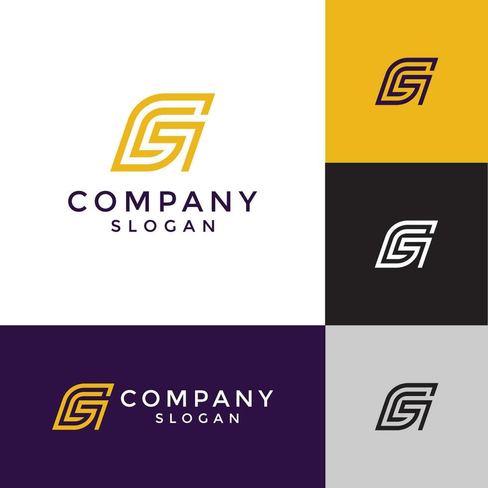 brief gc of cg logo vector