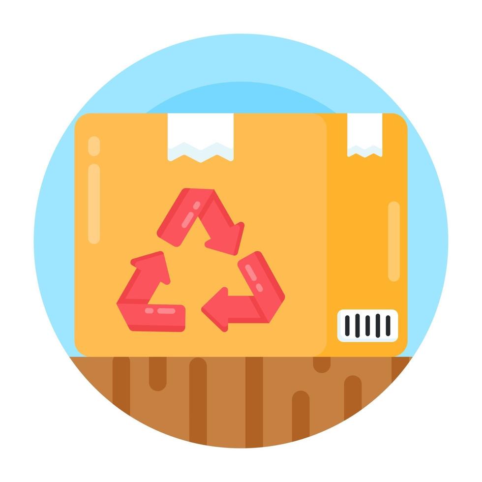 pakketdoos recycling vector