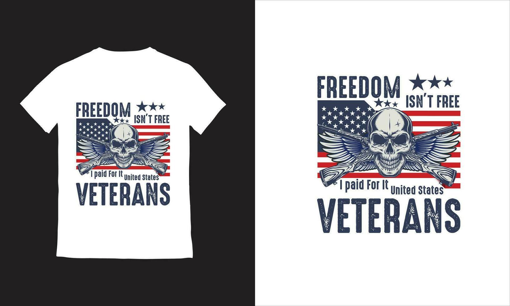 Verenigde Staten van Amerika soldaat leger eer de offer veteranen dag t-shirt ontwerp vector