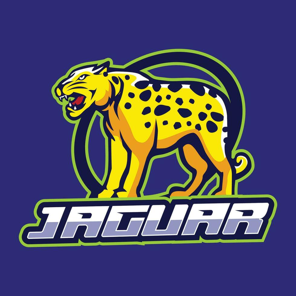 jaguar dier logo ontwerp sjabloon vector