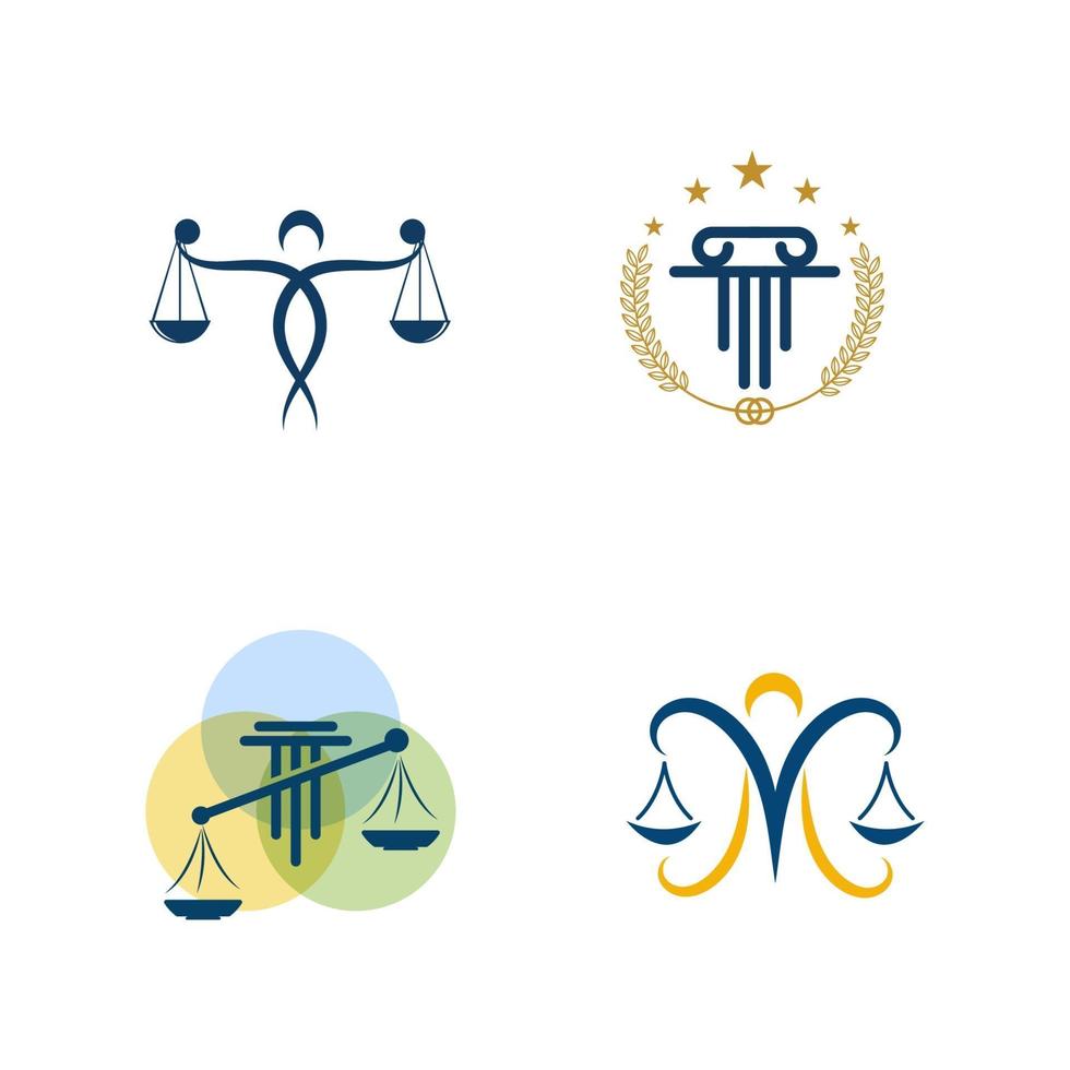 justitie advocatenkantoor pictogram sjabloon vector