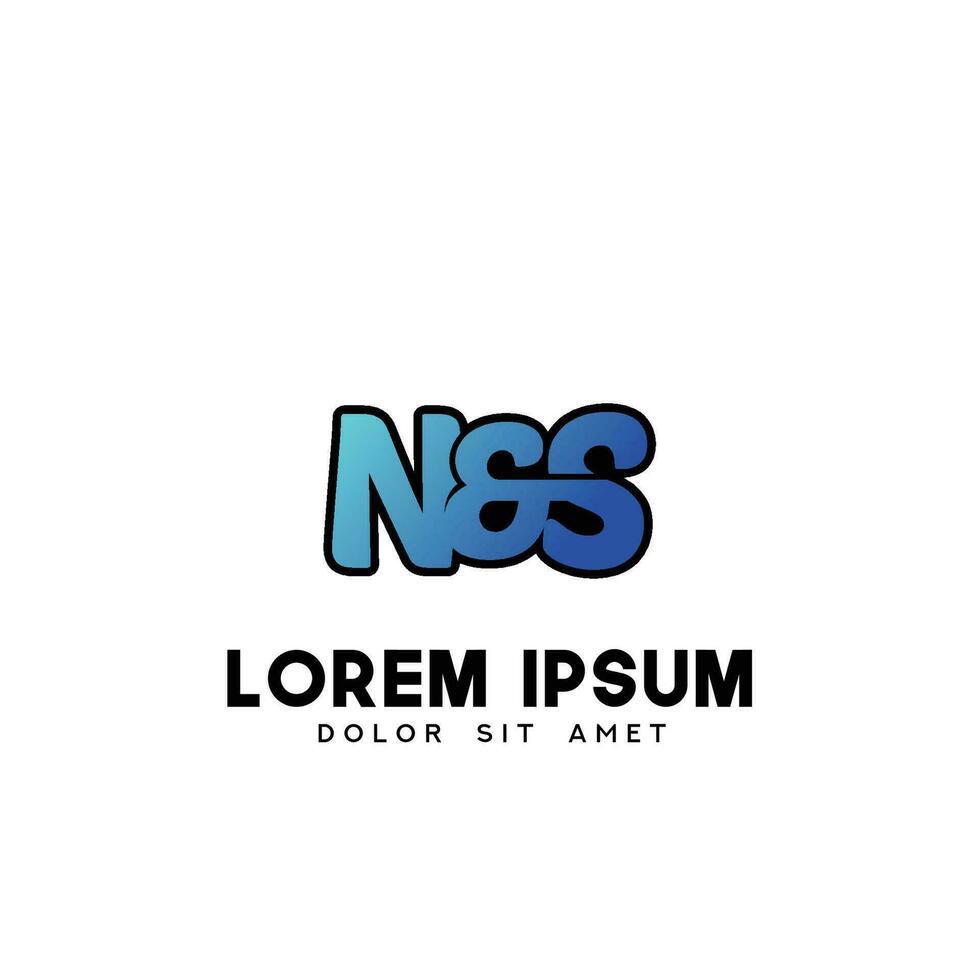 NS eerste logo ontwerp vector