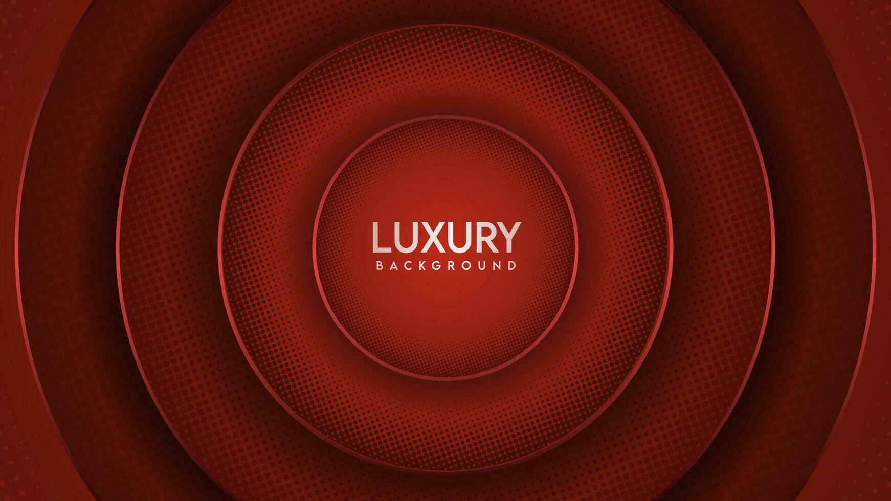 luxe achtergrond met een combinatie van cirkel patronen en een combinatie van donker en licht rood kleuren met extra licht Effecten. vector