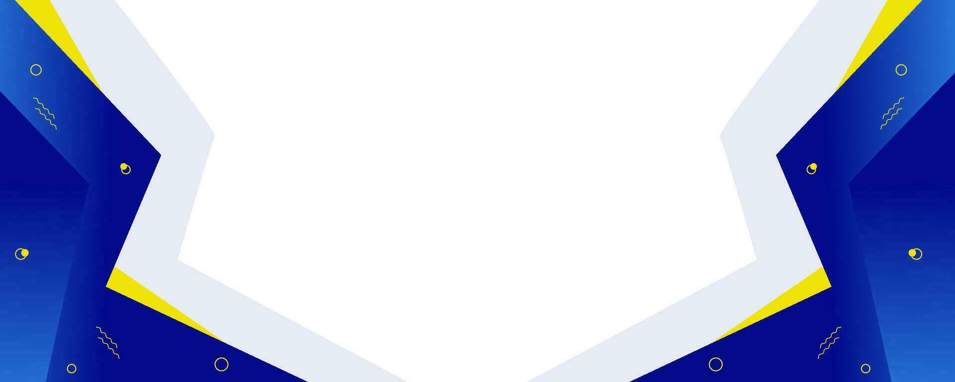 blauw meetkundig abstract achtergrond met wit ruimte in de midden- vector