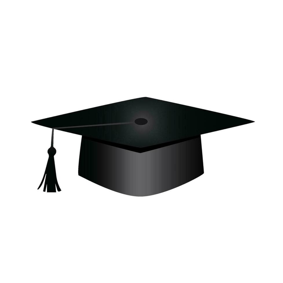 diploma uitreiking hoed, baret pet symbool vector