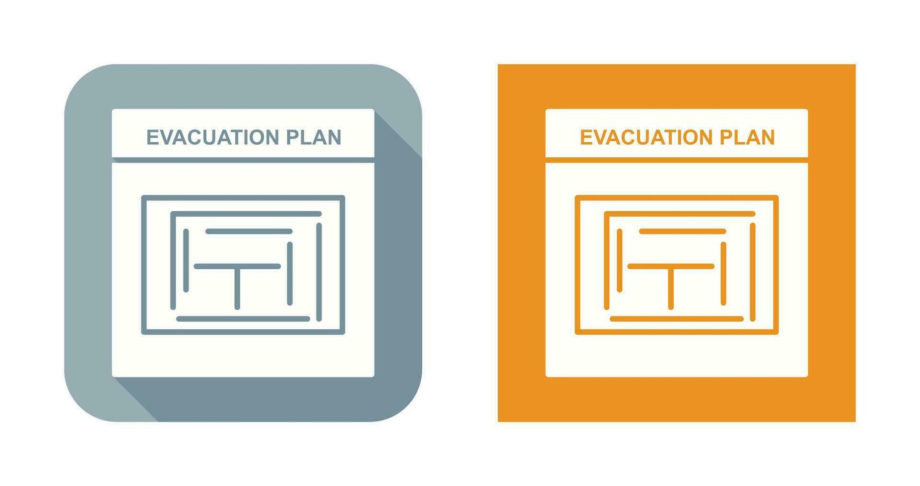 evacuatie plan vector icoon