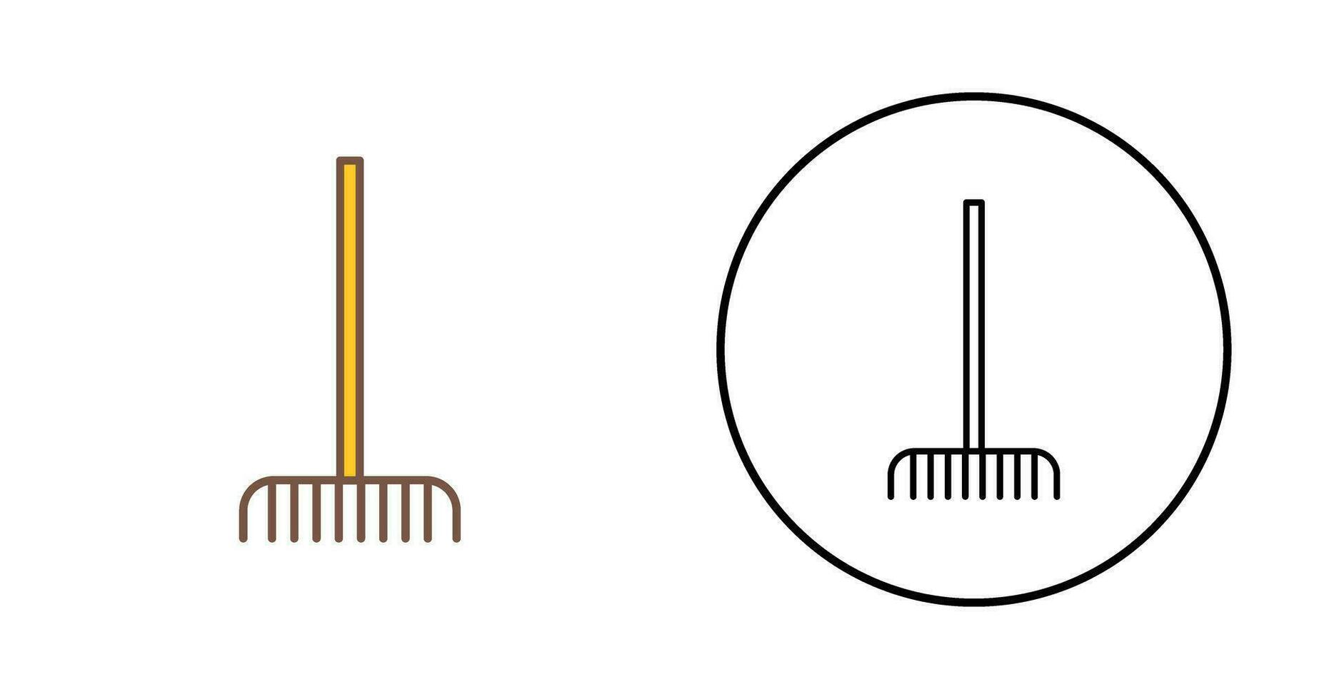 vork plukken bladeren vector icoon