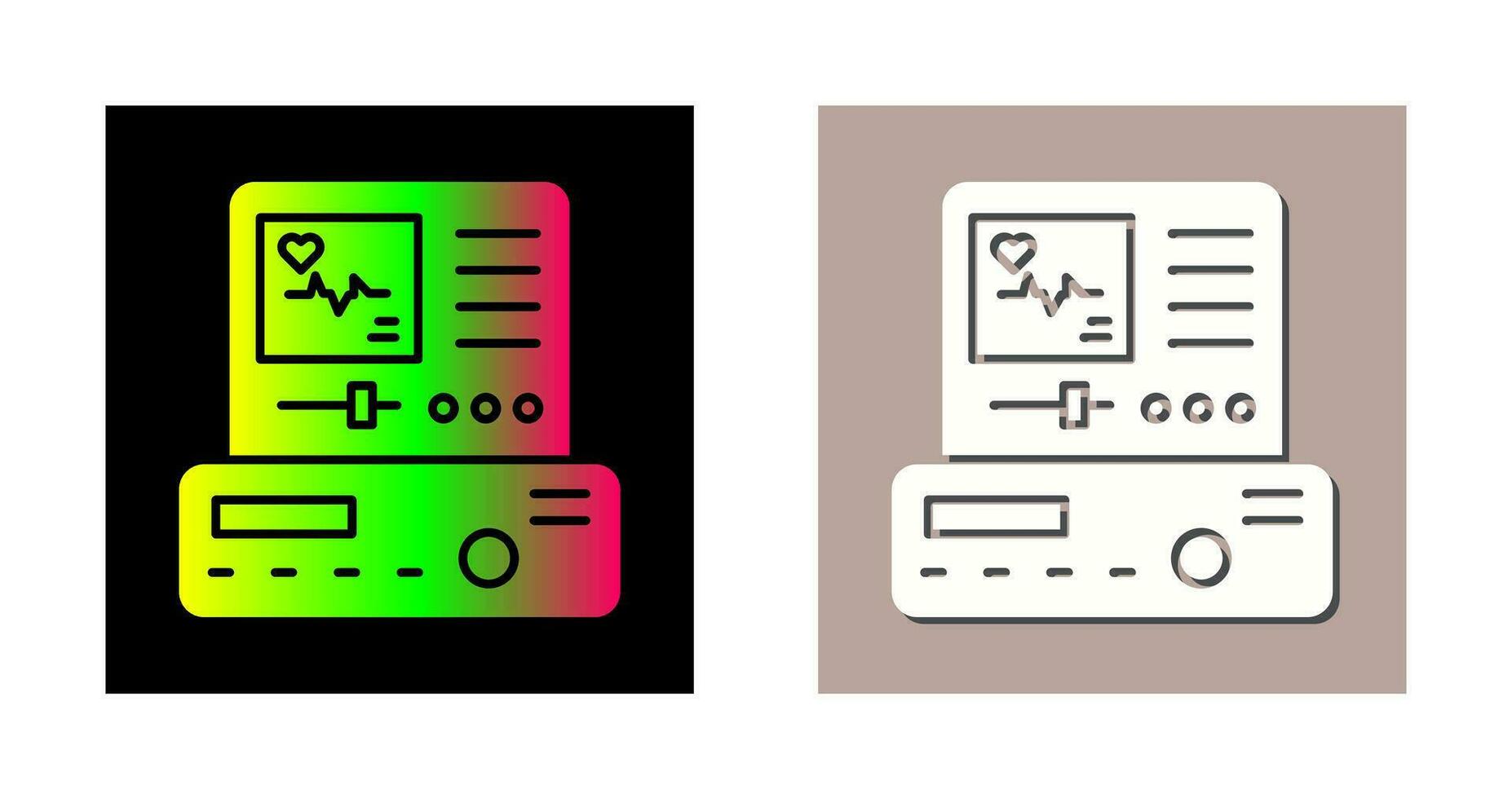 elektrocardiogram vector icoon