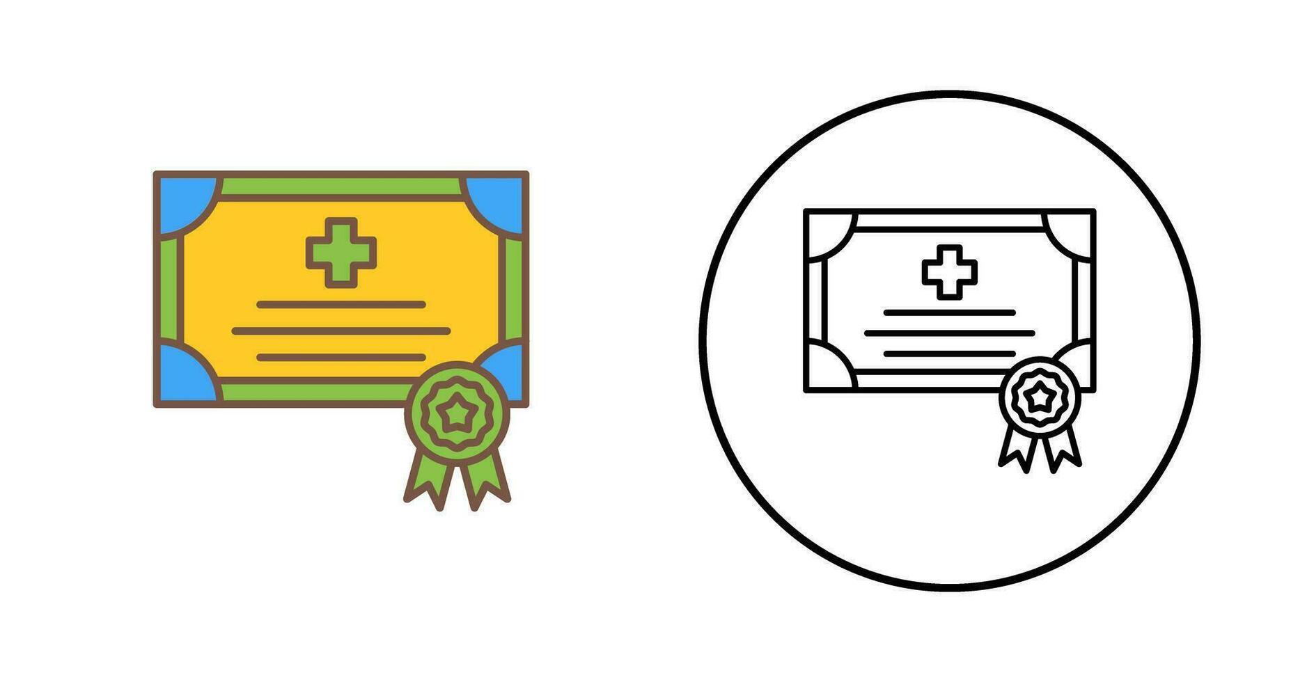 certificaat vector pictogram