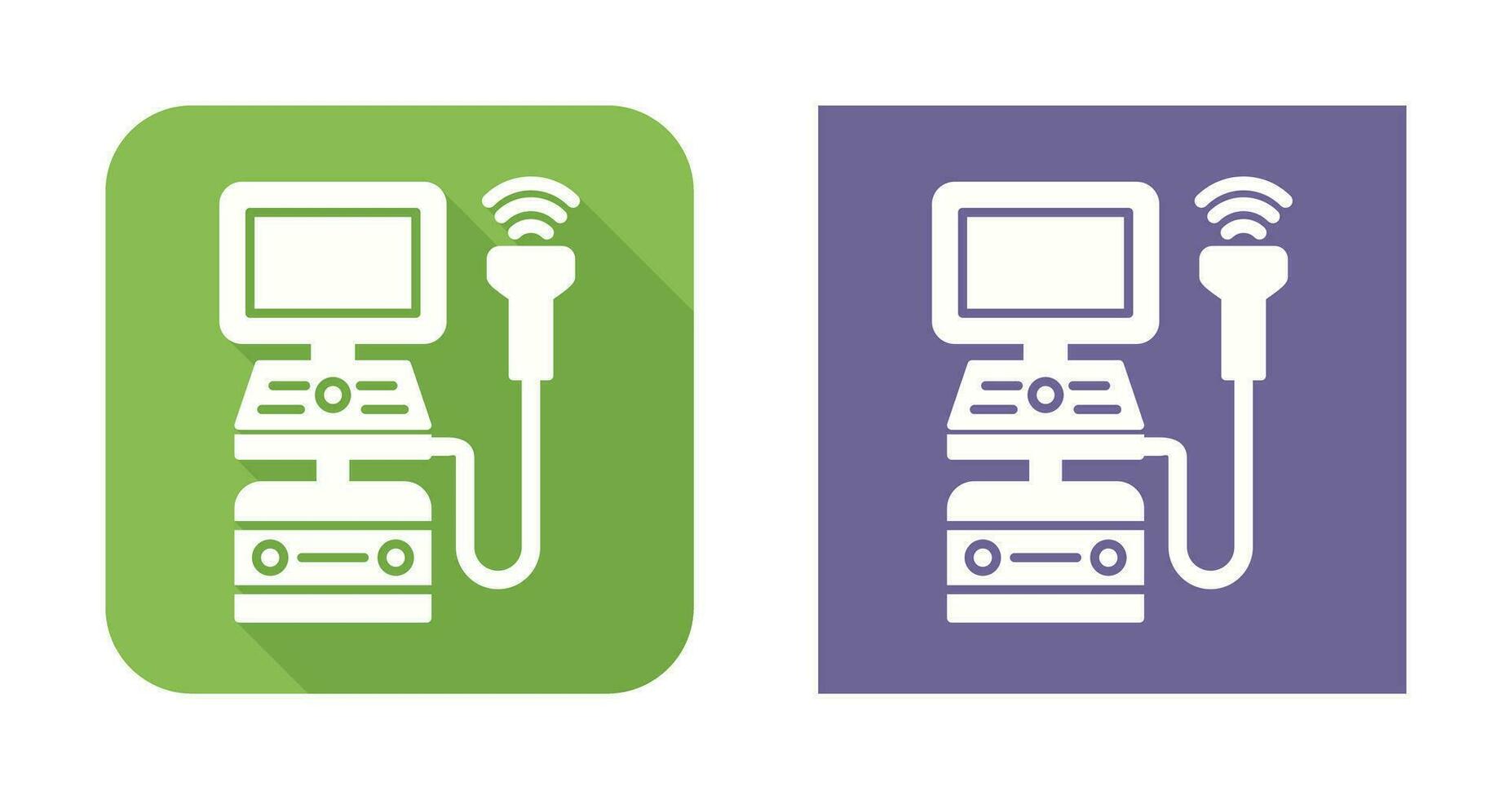 echografie machine vector icoon