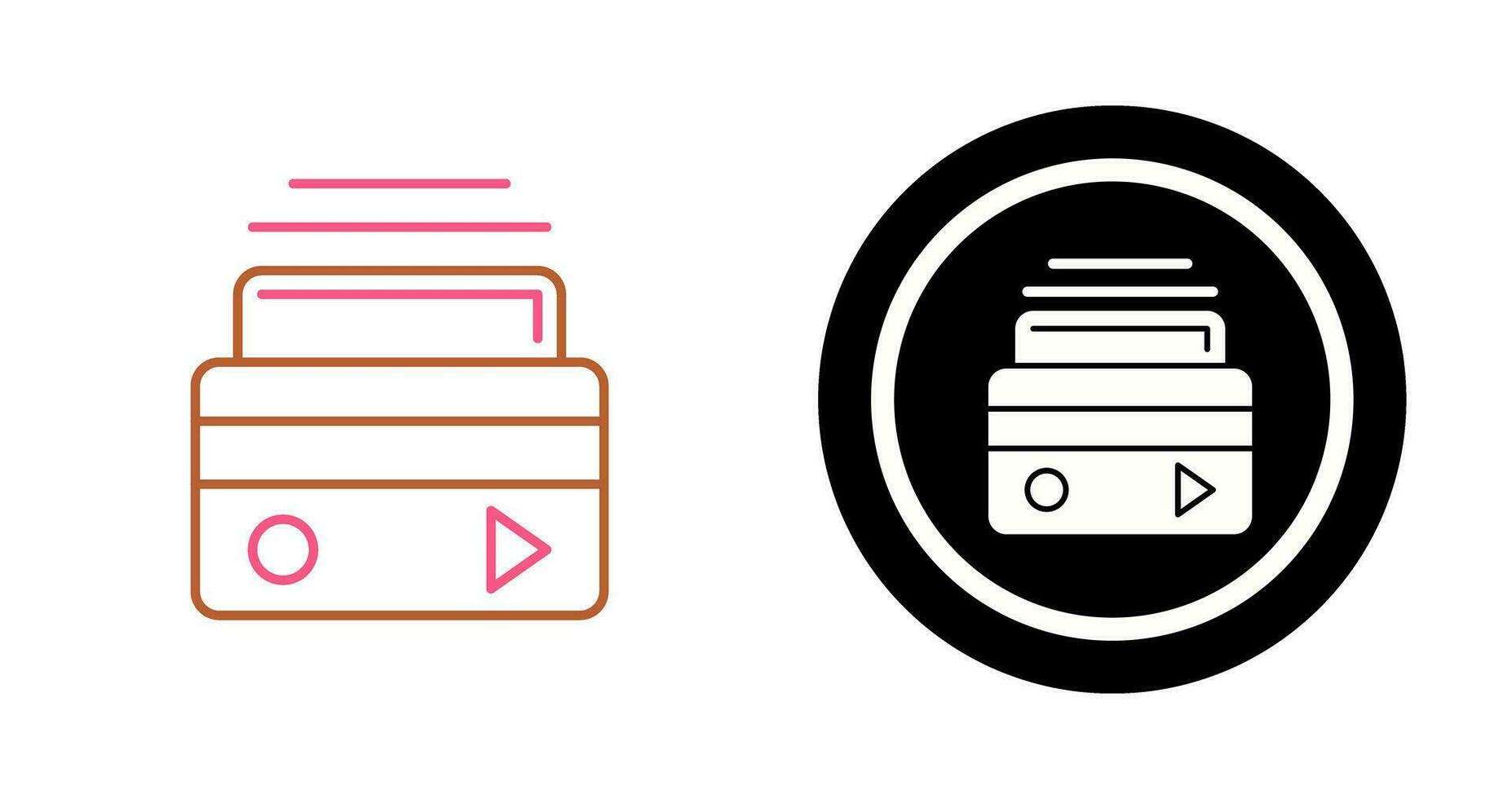 ATM-kaart vector pictogram