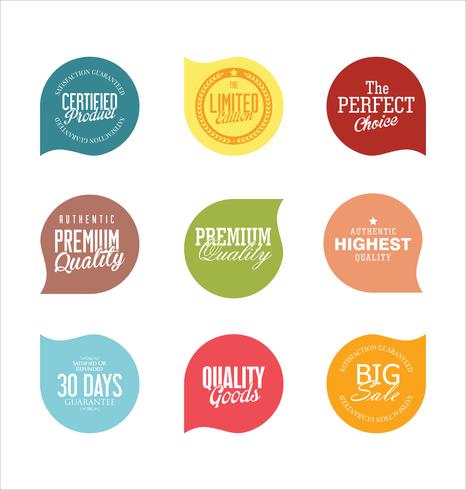 Moderne badges stickers en labels-collectie vector