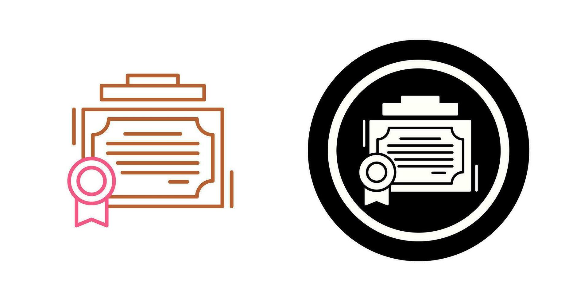 certificaat vector pictogram