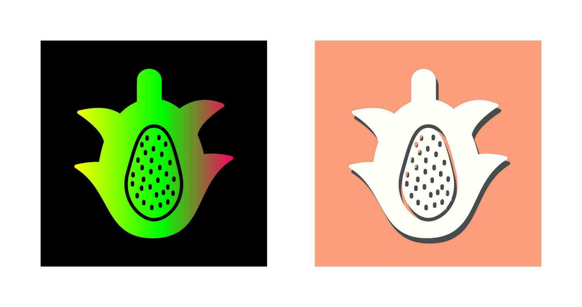 draak fruit vector icoon