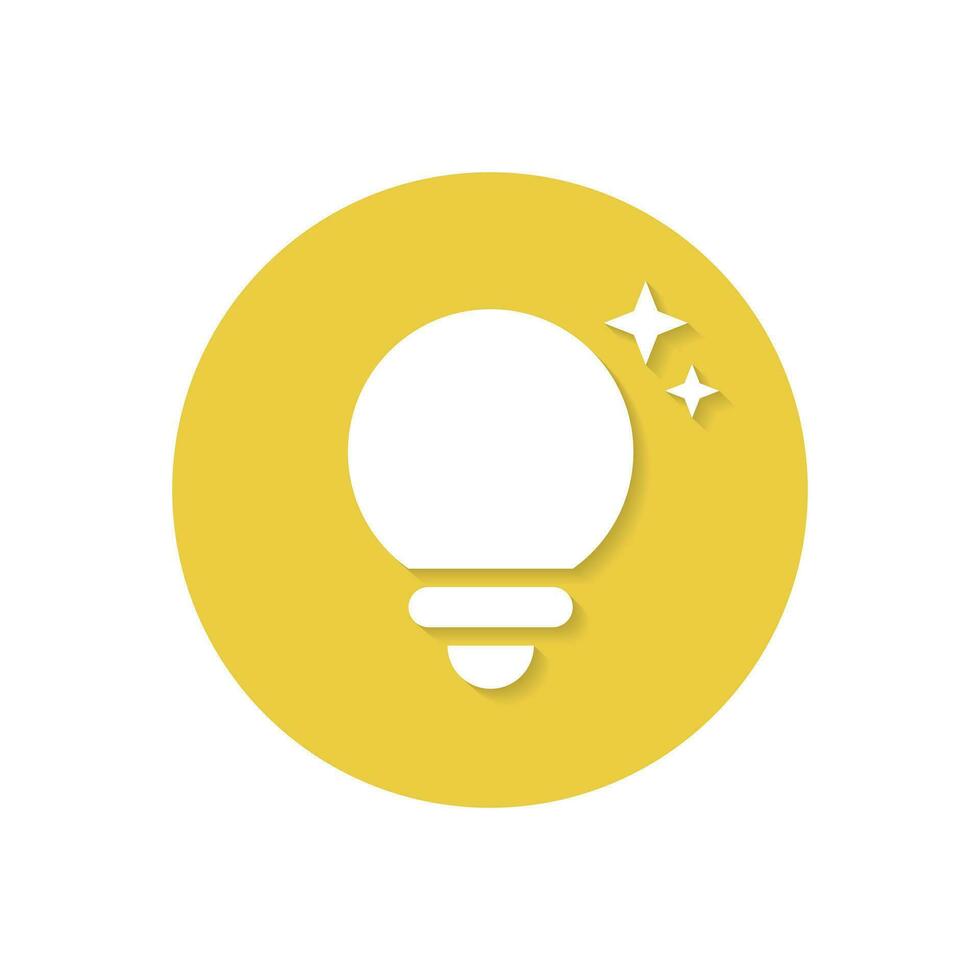 tips lamp icoon vector in vlak stijl. oplossing, licht lamp teken symbool