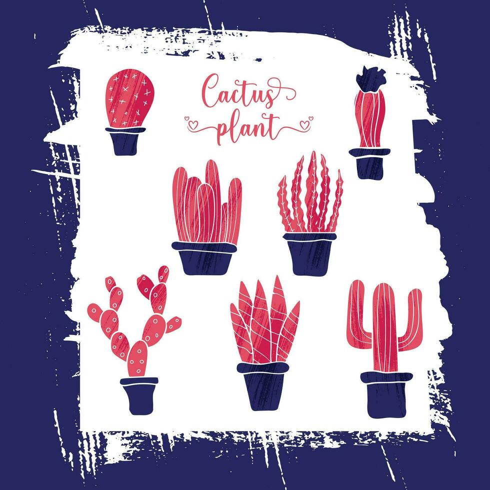 cactus planten vector vrij naadloos patroon. deze kan worden kleding, geschenk inpakken, decoratie voor pakket
