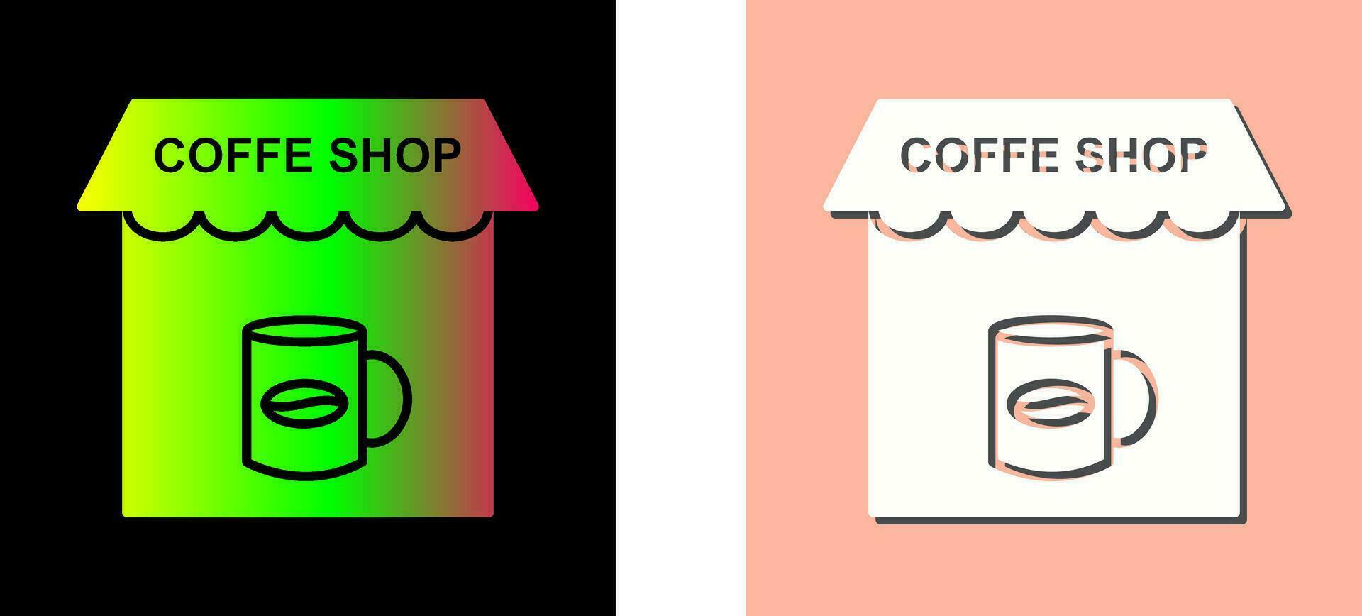 koffie winkel vector icoon