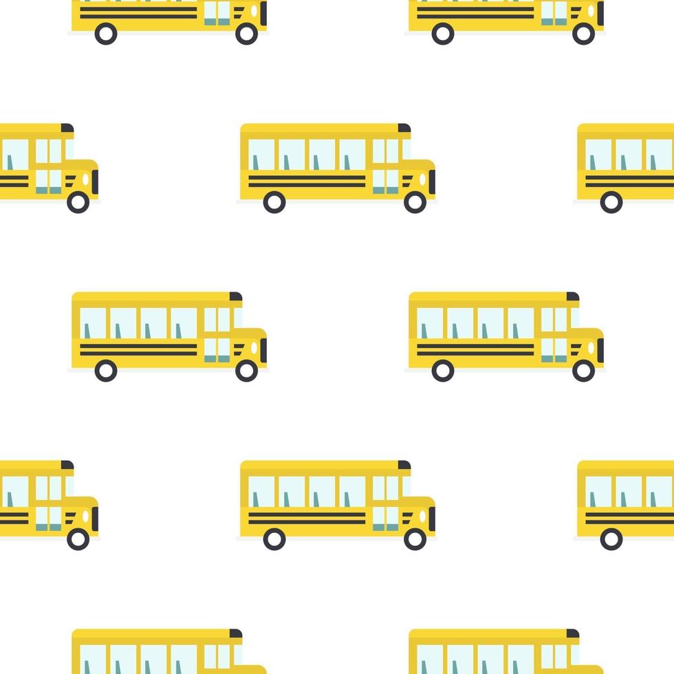 gele schoolbus naadloze patroon. vector