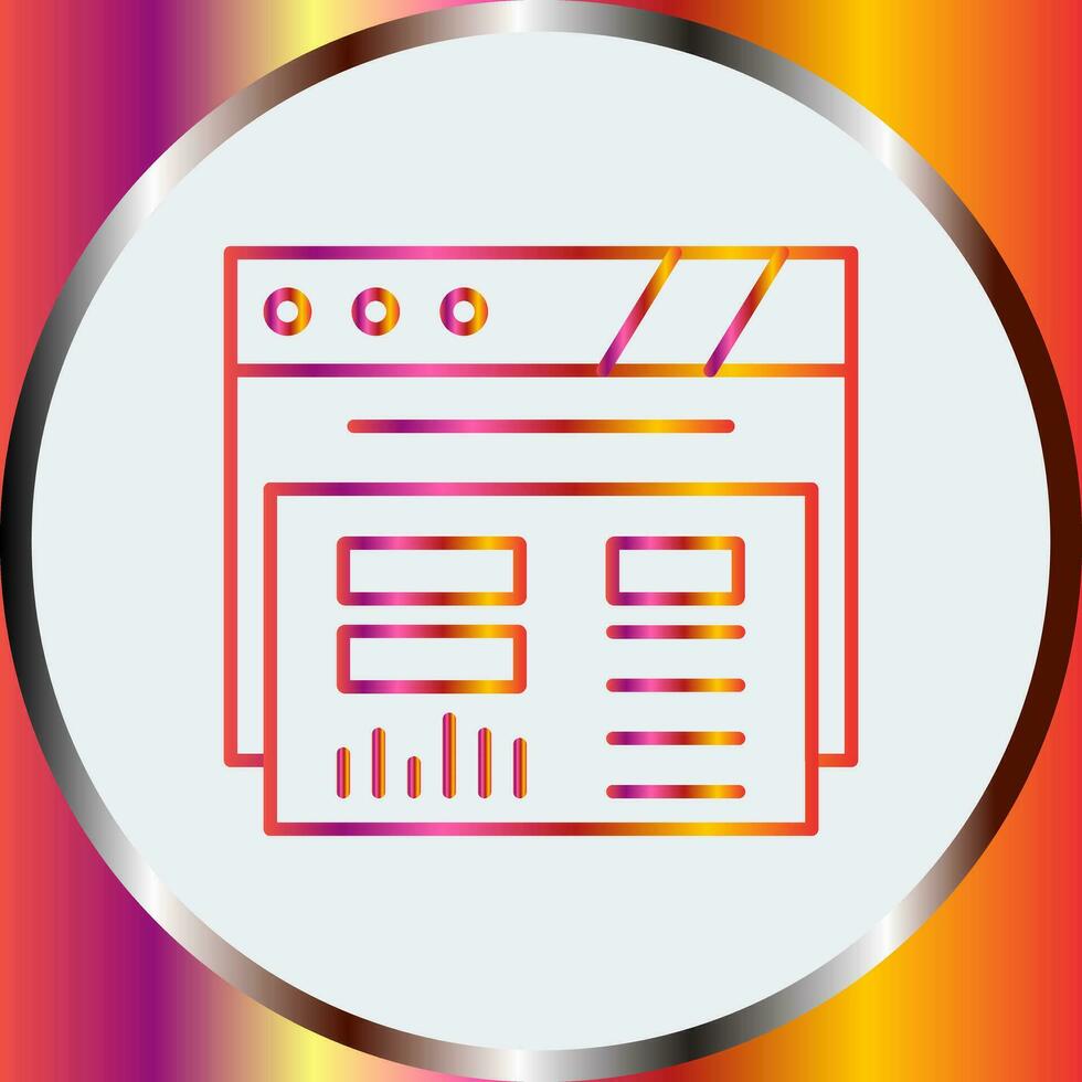 dashboard vector pictogram