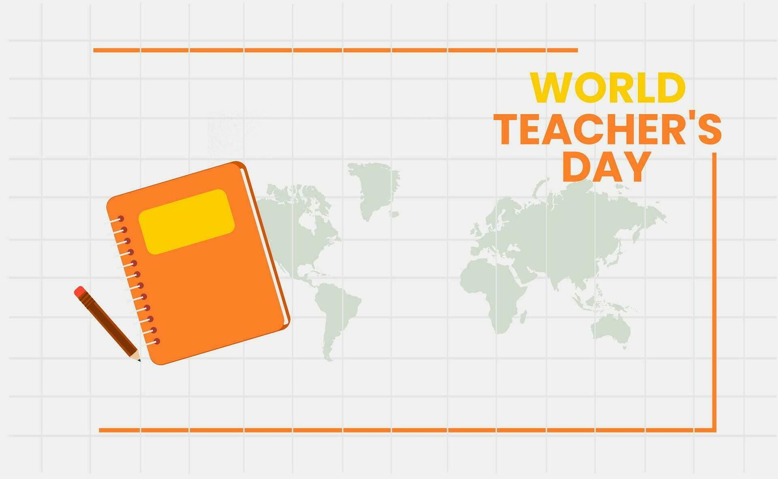 wereld lerarendag vector