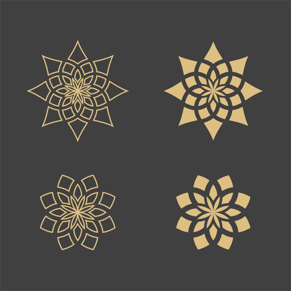 geometrische Arabische decoratieve symbolen sjabloon vector