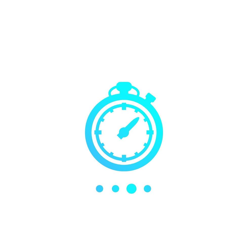 chronometer, timer, aftellen Pictogram vector