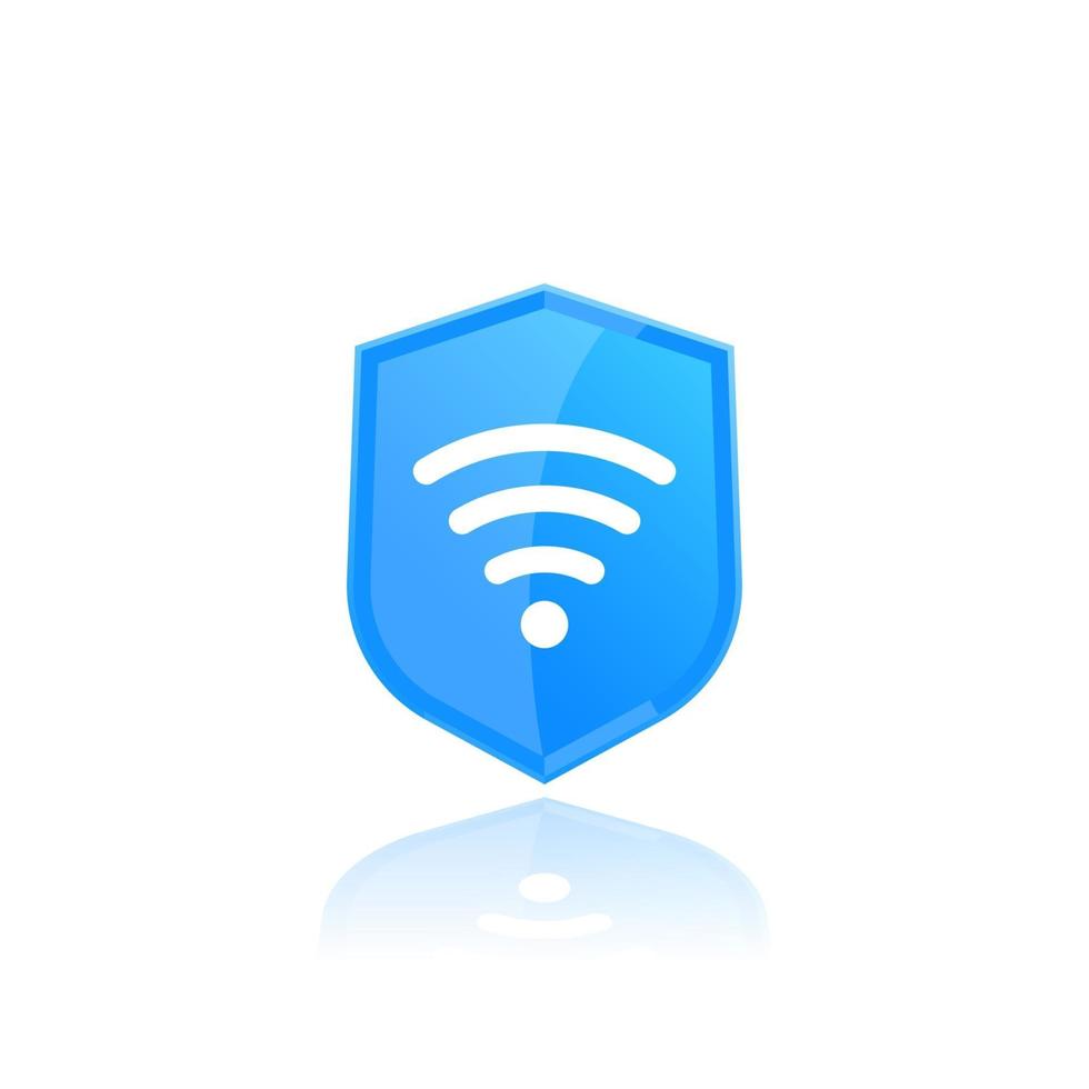 beveiligde wifi-verbinding vectorpictogram vector