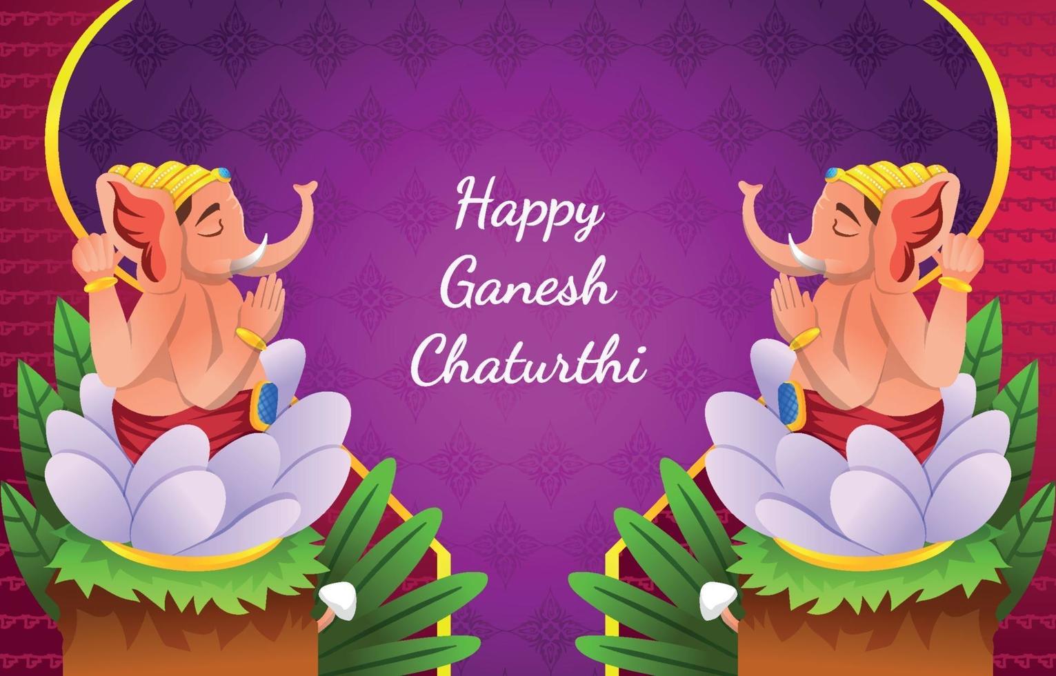 ganesh chaturthi festival achtergrond vector