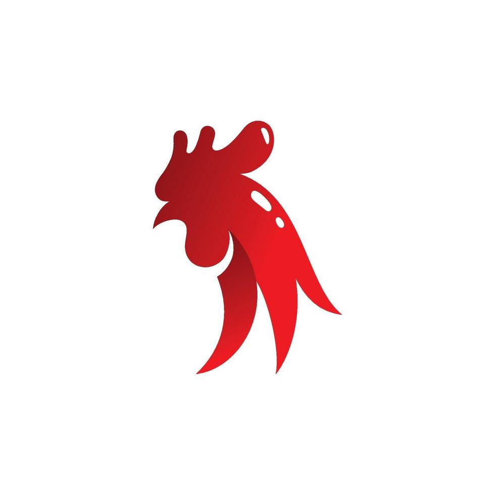 haan logo kip hoofd pictogram en symbool ontwerpen sjabloon vector