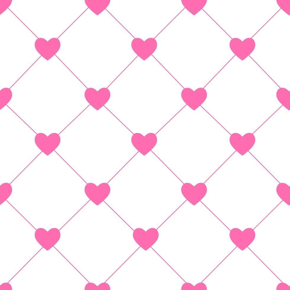 Valentijnsdag naadloze harten patroon vectorillustratie vector