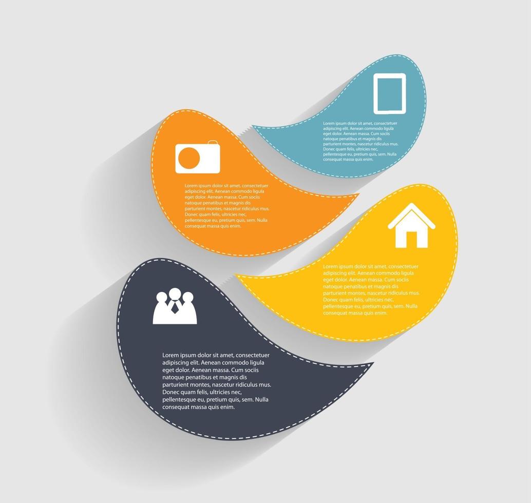 infographic sjablonen voor zakelijke vectorillustratie vector