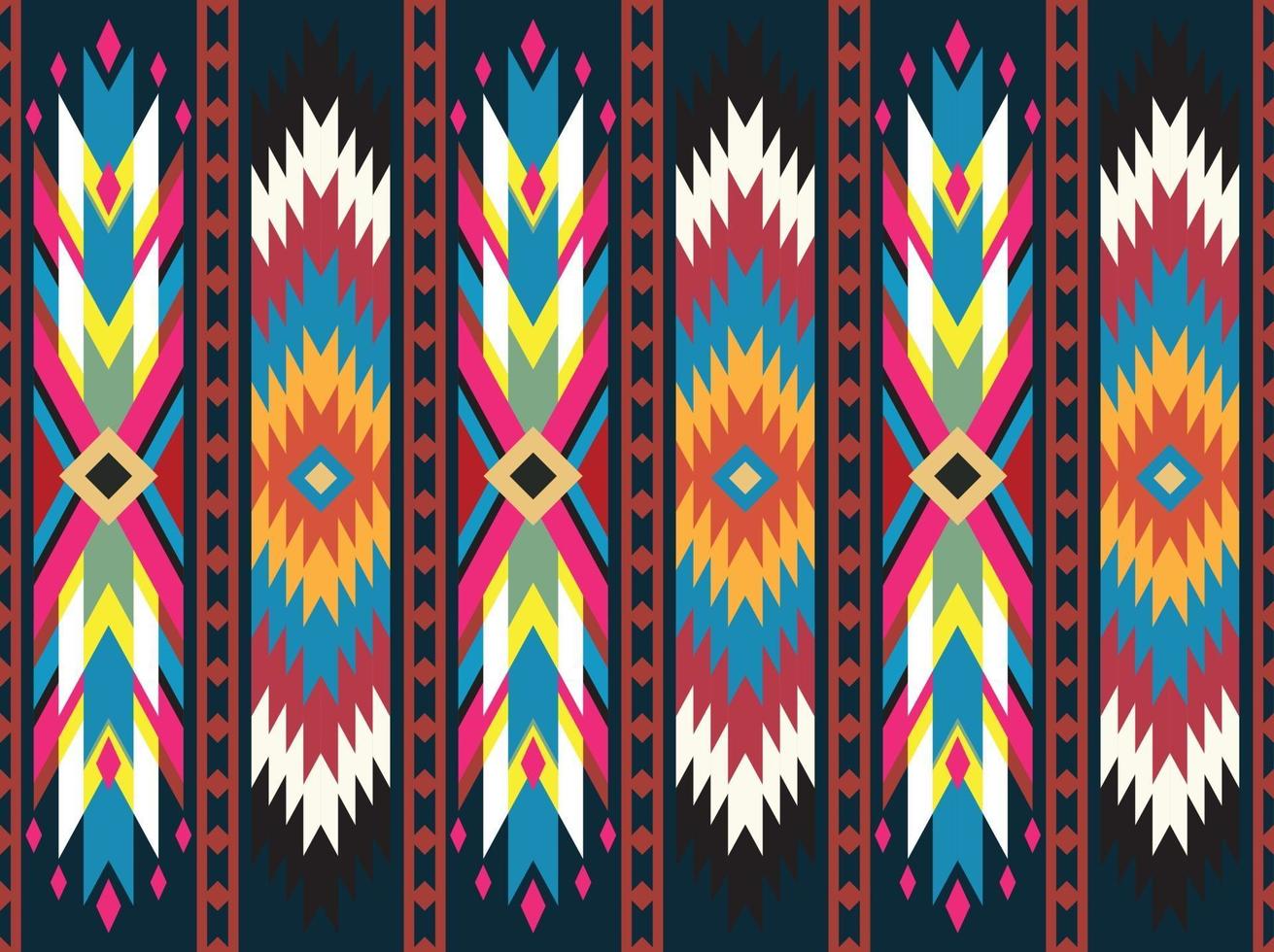 tribal geometrische patroon naadloze textiel etnische textuur vector