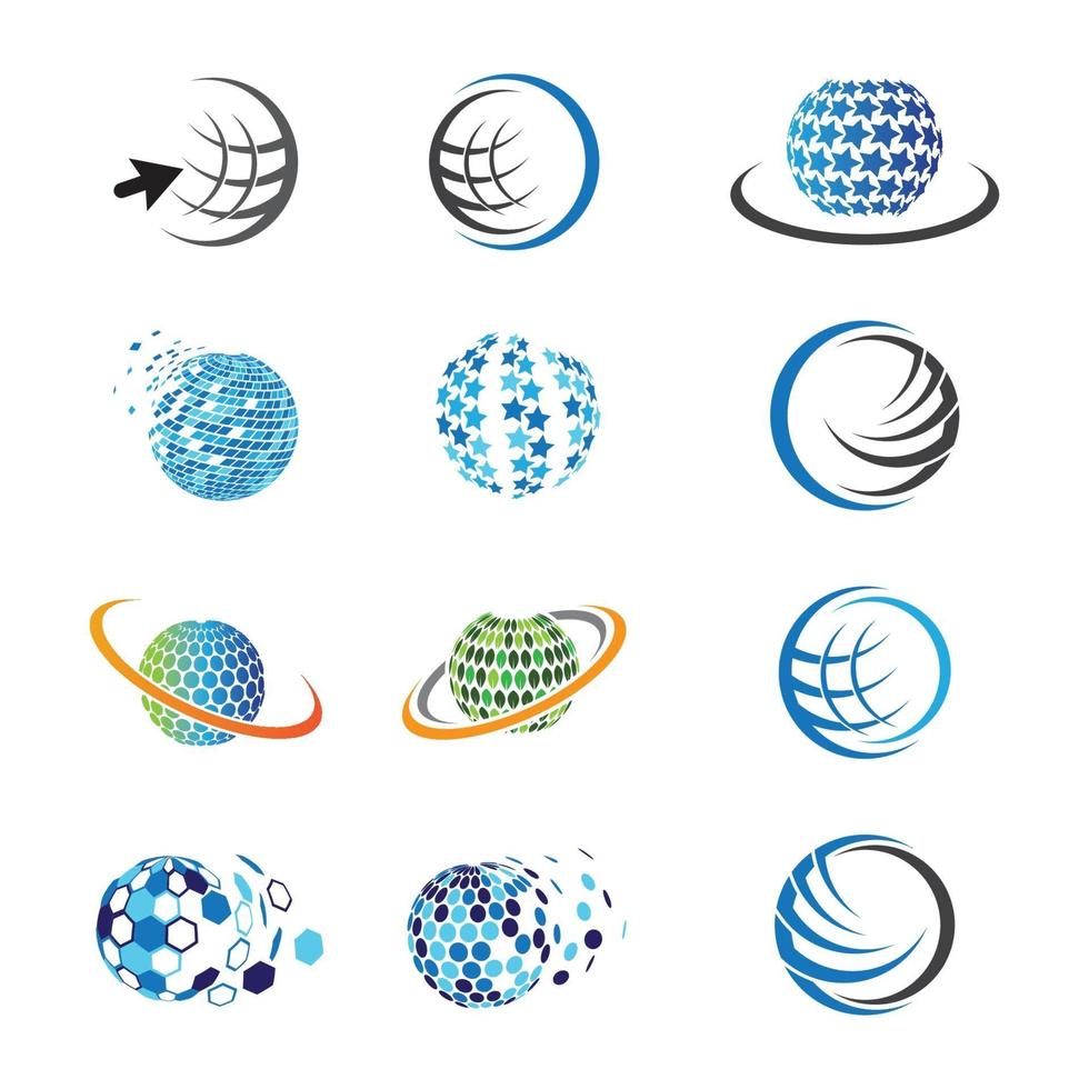 globe logo afbeeldingen vector