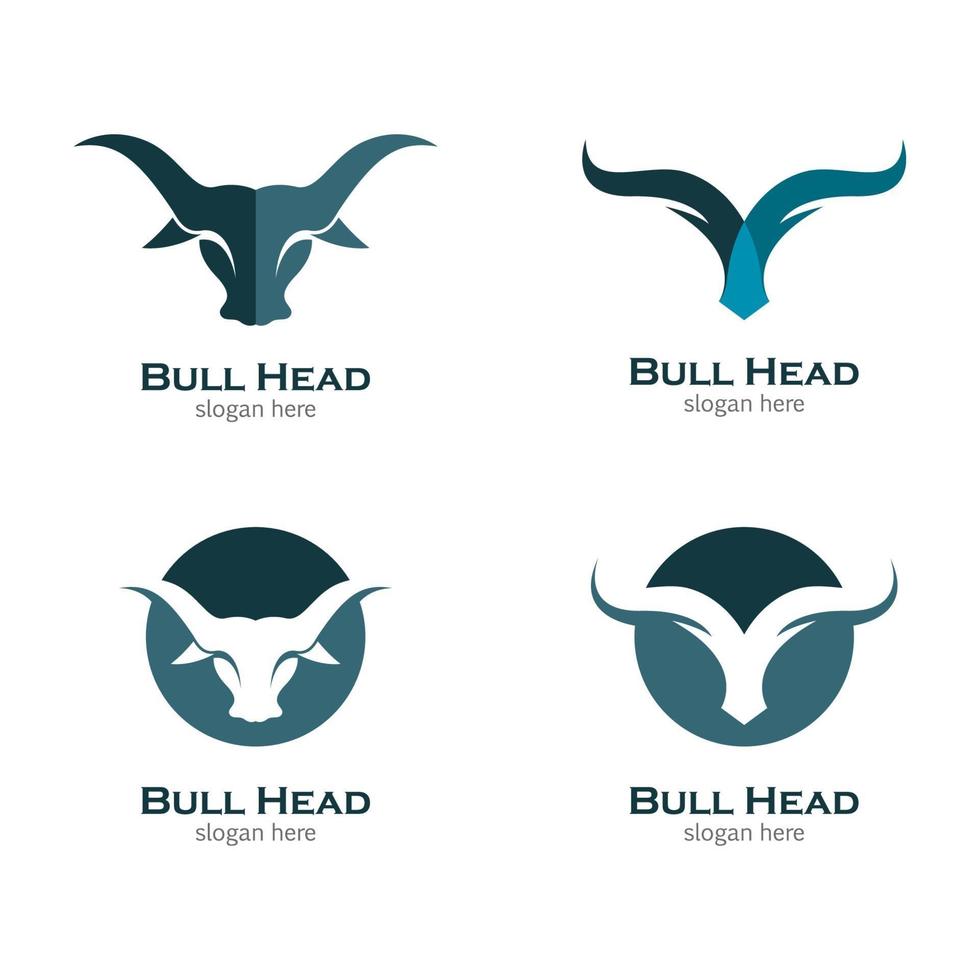 bull head logo afbeeldingen vector