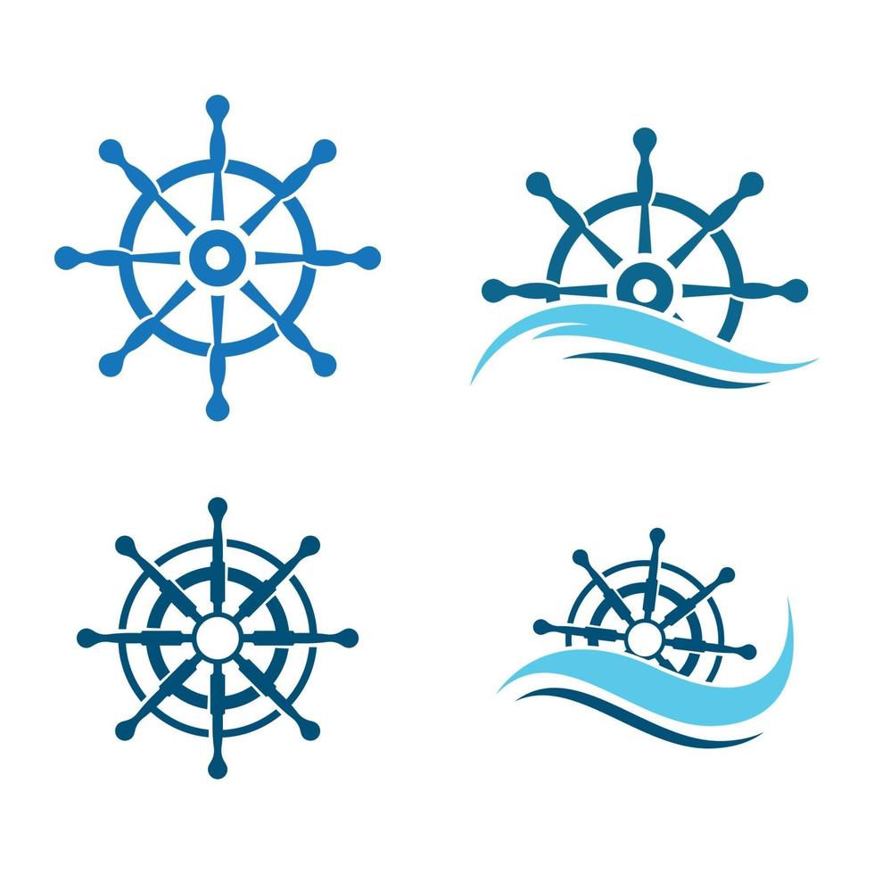 stuurschip logo afbeeldingen illustratie vector