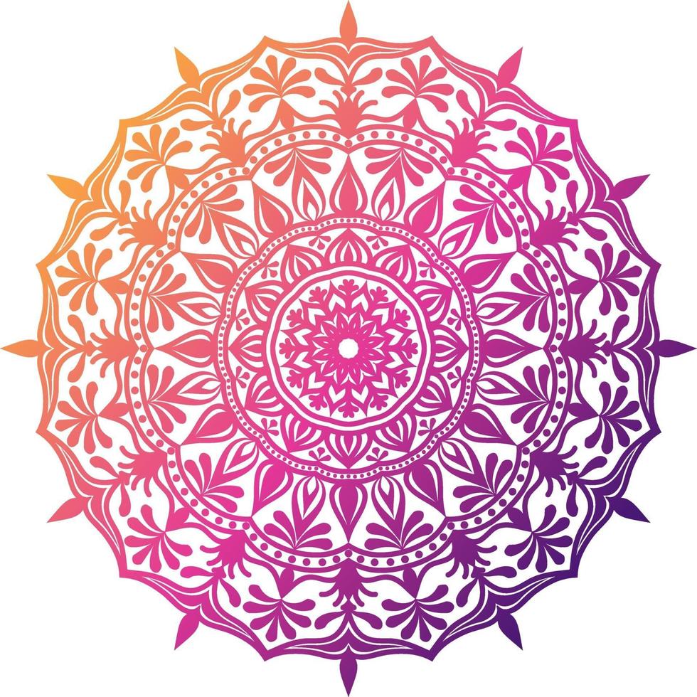 luxe sier mandala ontwerp vector