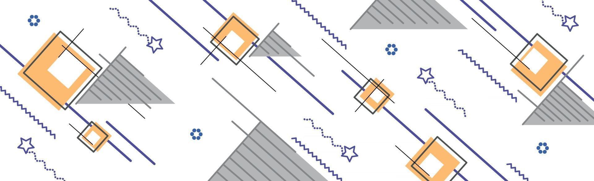 abstracte achtergrond met verschillende geometrische vormen vector