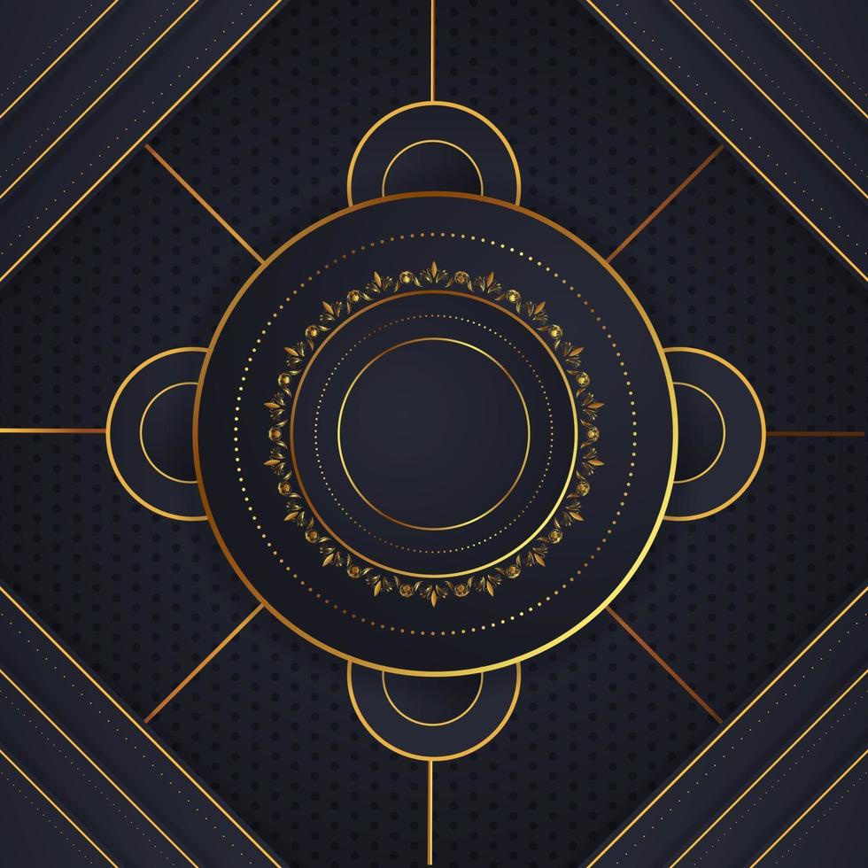 luxe geometrisch afgerond ontwerp 01 vector