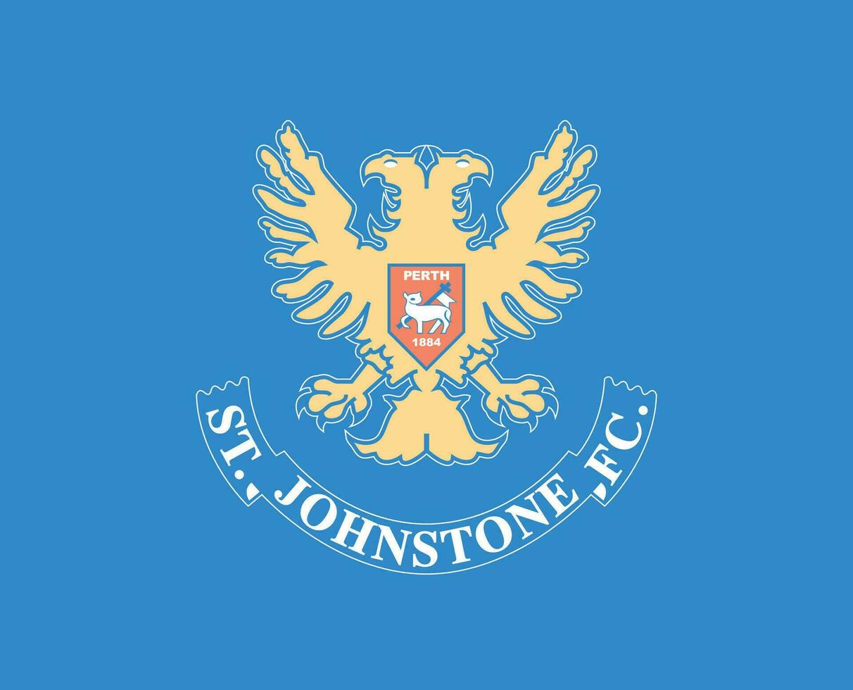 st johnstone fc club logo symbool Schotland liga Amerikaans voetbal abstract ontwerp vector illustratie met blauw achtergrond