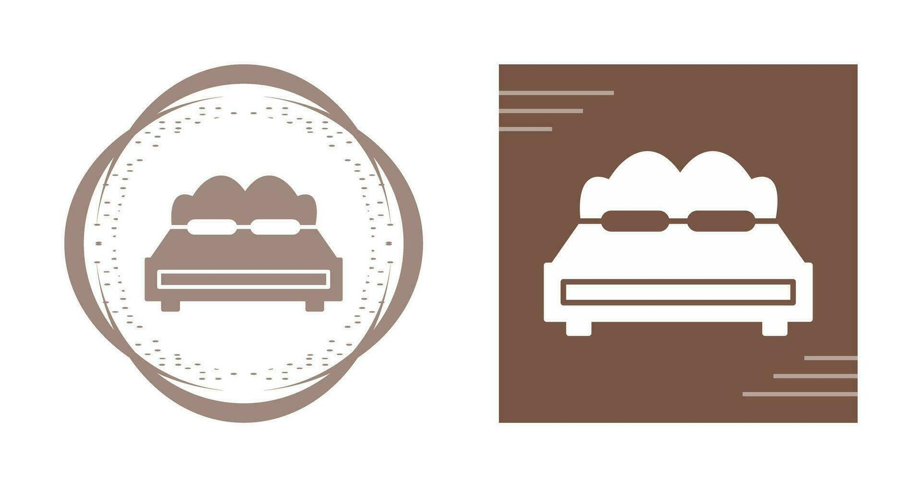 tweepersoonsbed vector icon