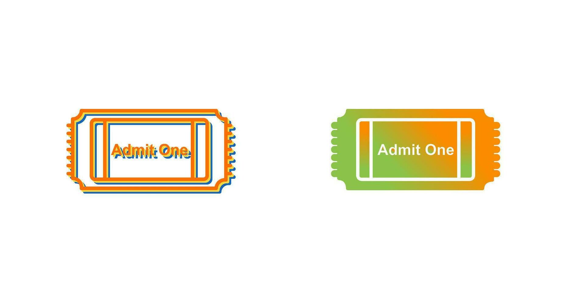 film ticket vector icoon