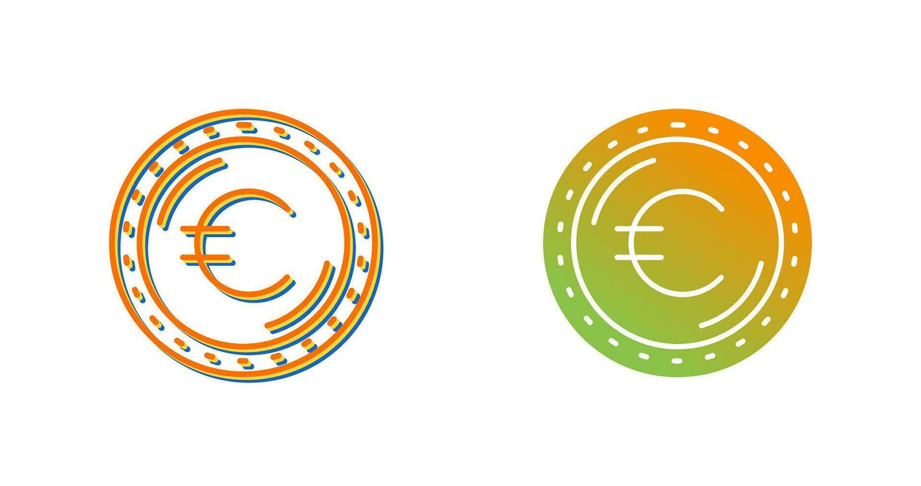 euro valuta vector icoon