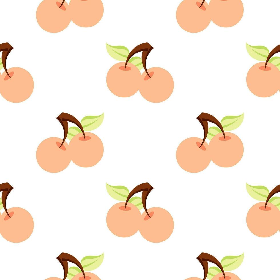 kersenfruit naadloos patroon vector