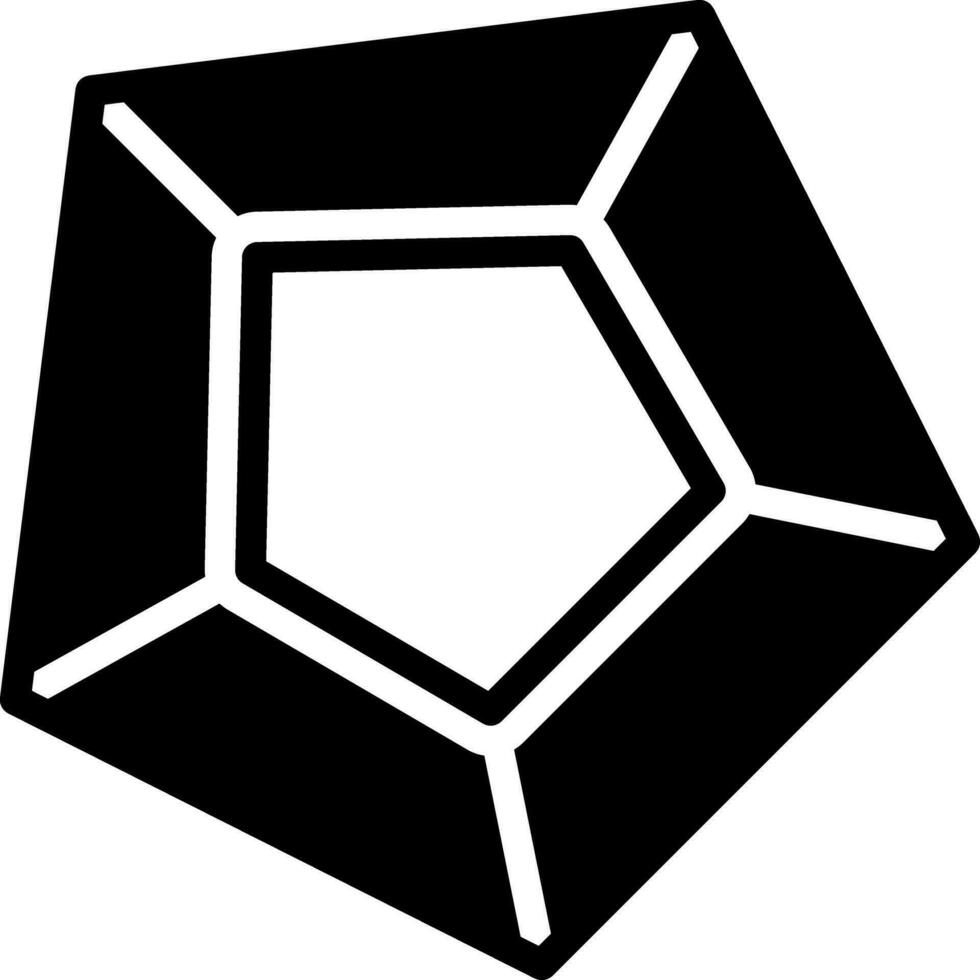 solide icoon voor hoekpunt vector