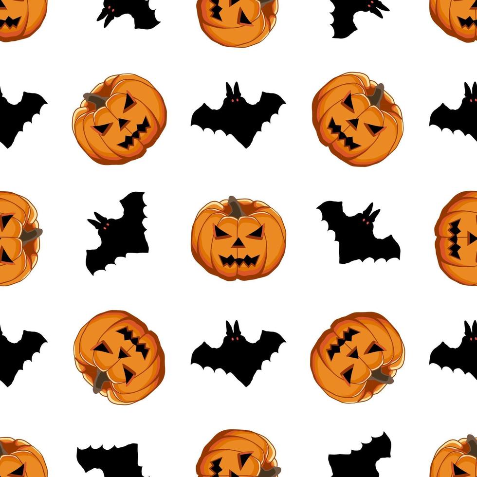 illustratie op thema groot gekleurd patroon halloween vector