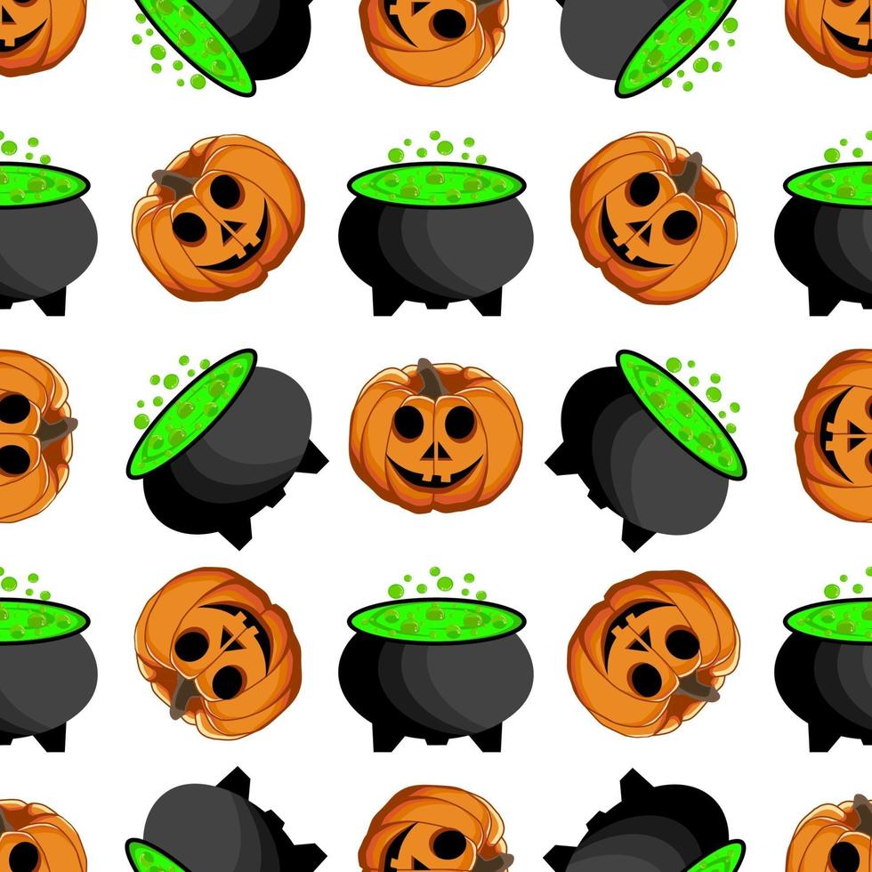 illustratie op thema groot gekleurd patroon halloween vector