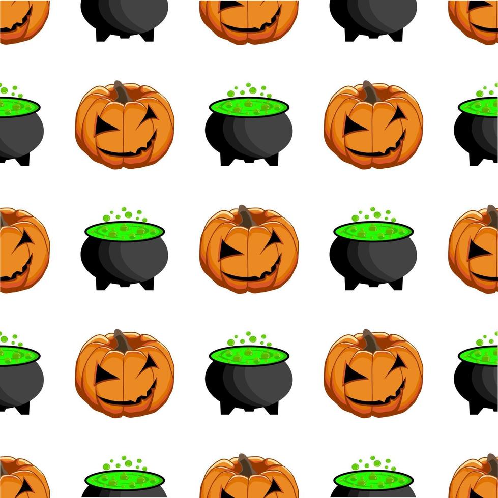 illustratie op thema groot gekleurd patroon halloween vector