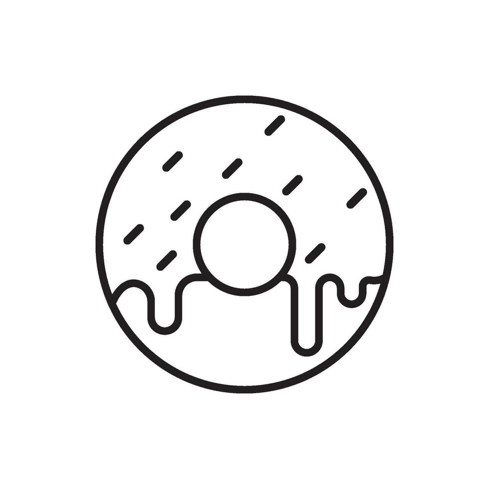 donut icoon vector