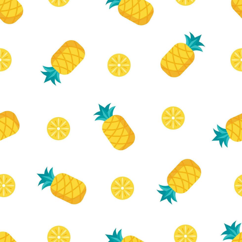 gemakkelijk ananas naadloos patroon ontwerp vector